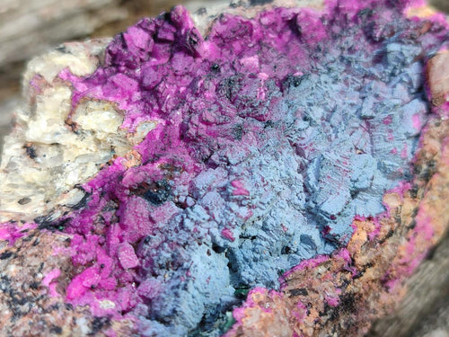 Natural Salrose Cobaltoan Dolomite Specimens with Heterogenite x 6 From Kakanda, Congo
