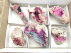 Natural Salrose Cobaltoan Dolomite Specimens with Heterogenite x 6 From Kakanda, Congo