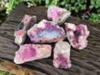 Natural Salrose Cobaltoan Dolomite Specimens with Heterogenite x 6 From Kakanda, Congo