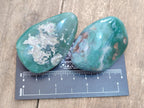 Polished and Natural Mtorolite Palm Stones x 12 From Mutorashanga, Zimbabwe
