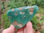 Polished and Natural Mtorolite Palm Stones x 12 From Mutorashanga, Zimbabwe