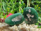 Polished and Natural Mtorolite Palm Stones x 12 From Mutorashanga, Zimbabwe