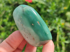 Polished and Natural Mtorolite Palm Stones x 12 From Mutorashanga, Zimbabwe