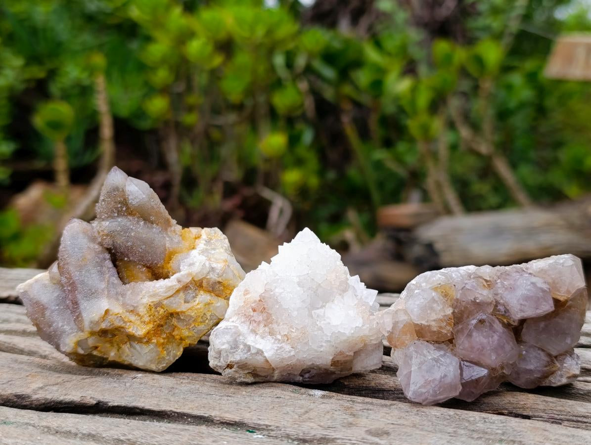 Natural Mix of Spirit Quartz Crystals x 35 From Boekenhouthoek, South Africa