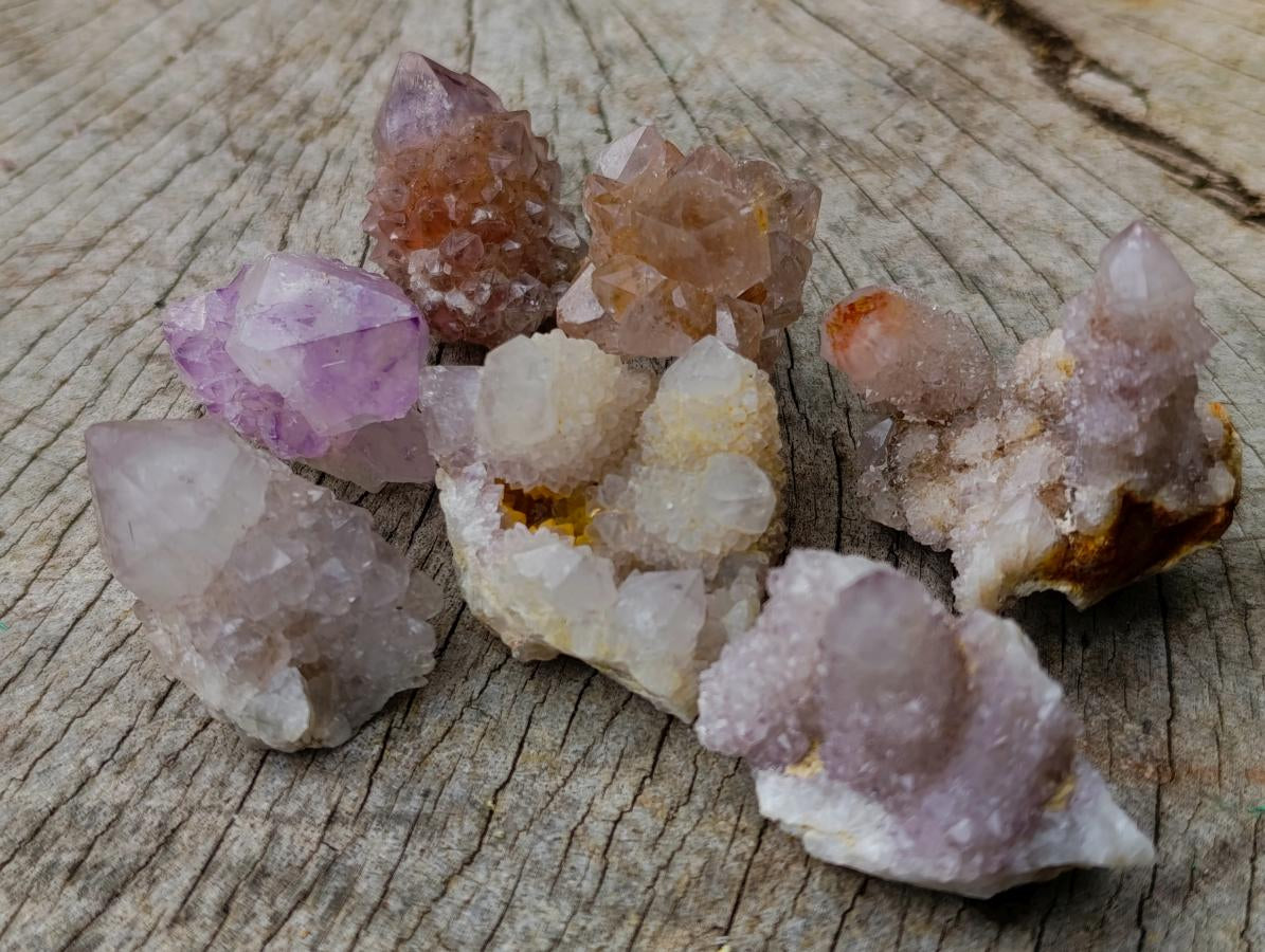 Natural Mix of Spirit Quartz Crystals x 35 From Boekenhouthoek, South Africa
