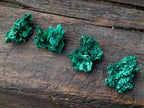 Natural Silky Malachite Specimens x 12 From Kasompe, Congo