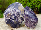 Polished Lepidolite Standing Display Pieces x 2 From Zimbabwe