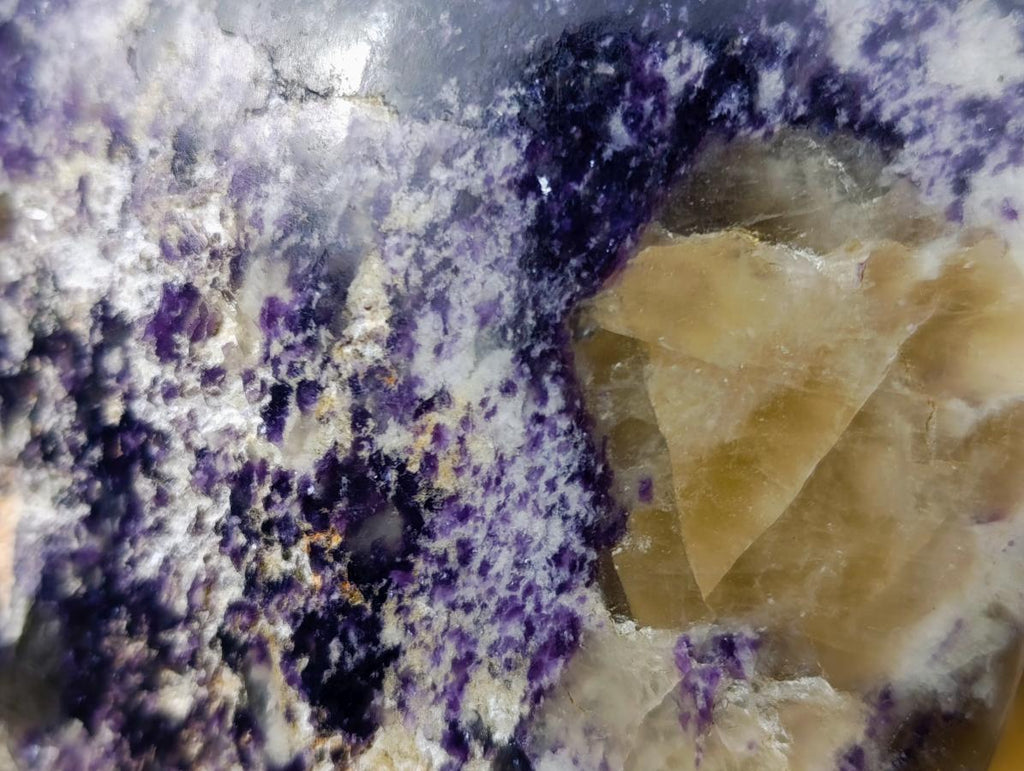 Polished Lepidolite Standing Display Pieces x 2 From Zimbabwe