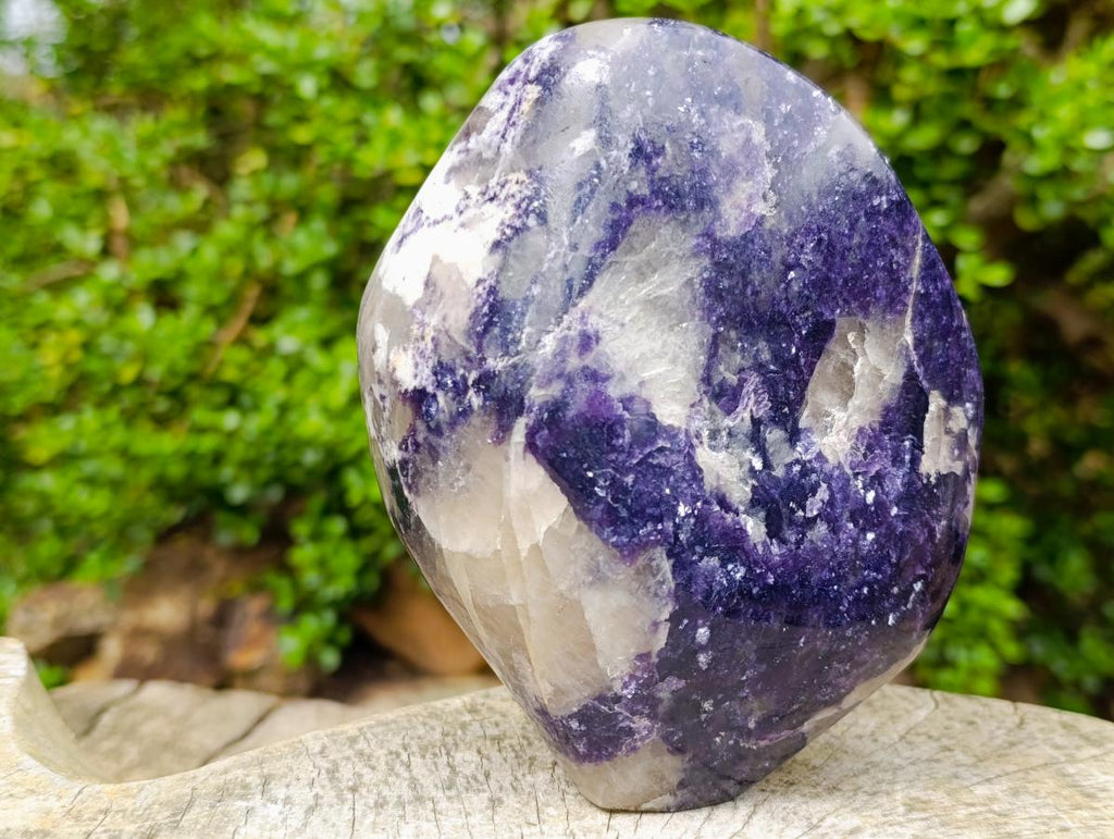 Polished Lepidolite Standing Display Pieces x 2 From Zimbabwe