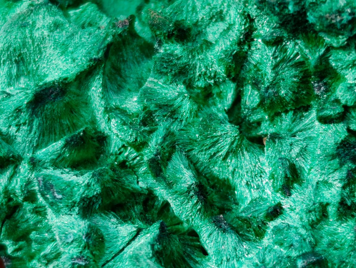 Natural Silky Malachite Specimens x 3 From Kasompe, Congo