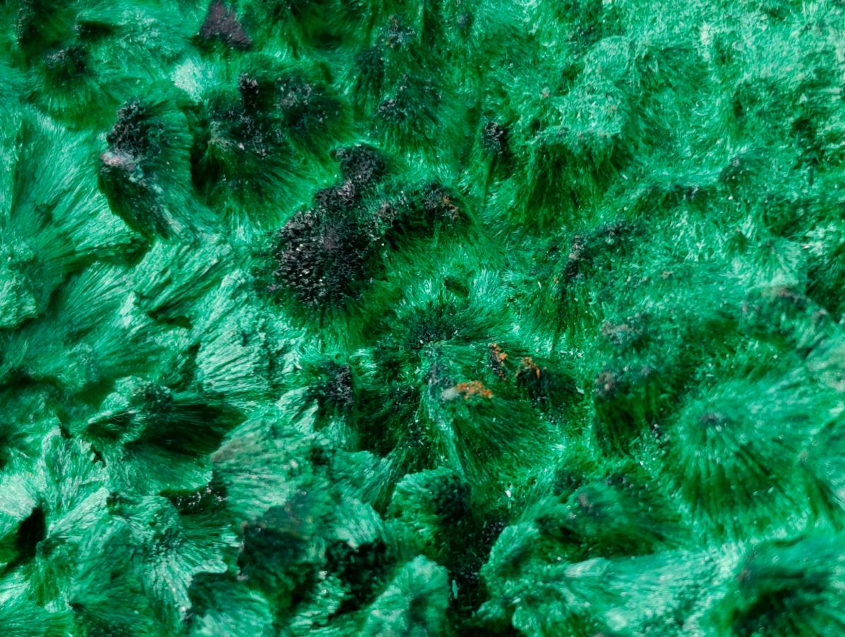 Natural Silky Malachite Specimens x 3 From Kasompe, Congo