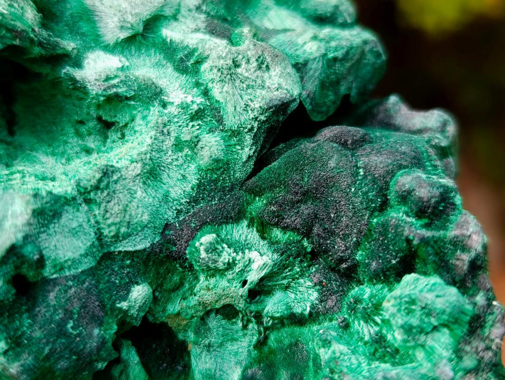Natural Silky Malachite Specimens x 3 From Kasompe, Congo