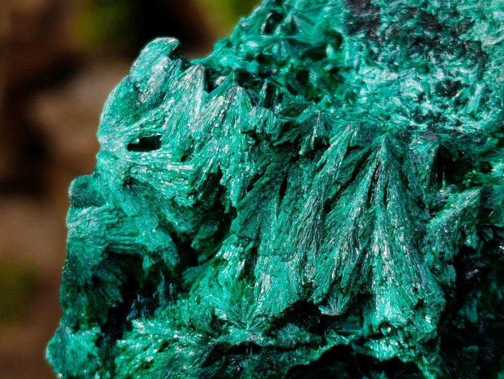 Natural Silky Malachite Specimens x 3 From Kasompe, Congo