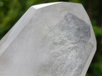 Polished Clear Quartz Standing Display Crystals x 2 From Madagascar