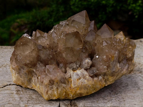 Natural Large Cascading White Phantom Smokey Luena Quartz Cluster x 1 From Luena, Congo