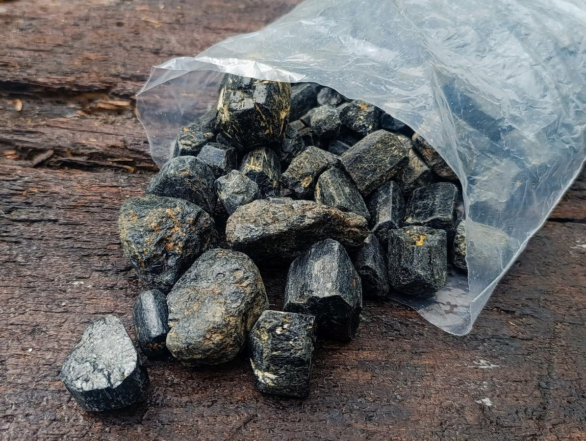 Natural Schorl Black Tourmaline Crystals x 2.97 Kg Lot From Zimbabwe