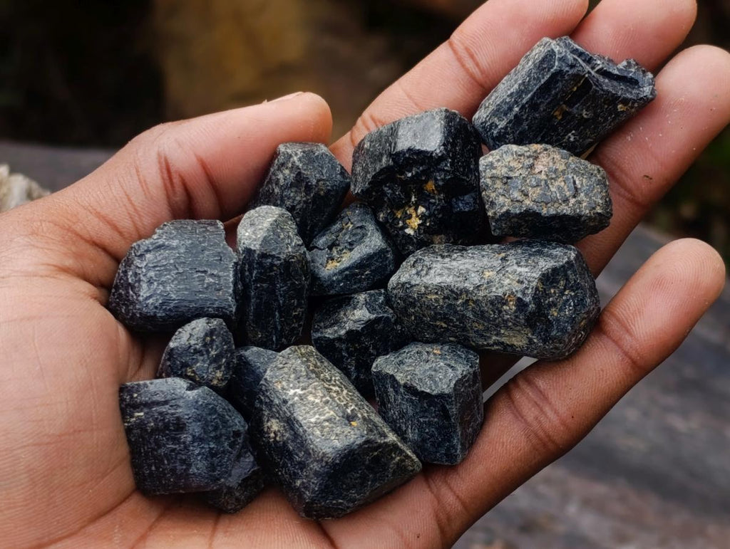Natural Schorl Black Tourmaline Crystals x 2.97 Kg Lot From Zimbabwe