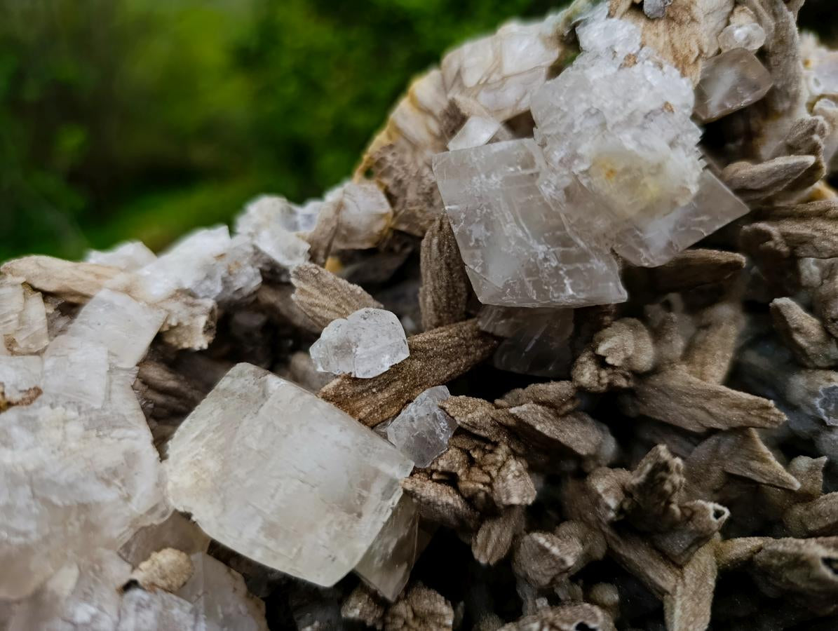Natural XL Drusy Coated Calcite Sceptre Spearhead Pseudomorph Cluster x 1 From Albert's Mountain, Lesotho