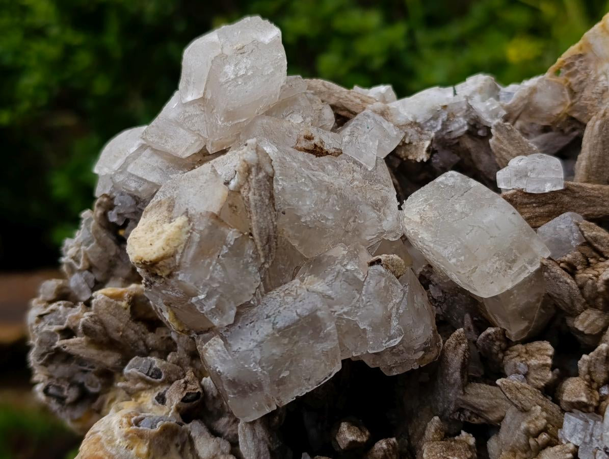 Natural XL Drusy Coated Calcite Sceptre Spearhead Pseudomorph Cluster x 1 From Albert's Mountain, Lesotho