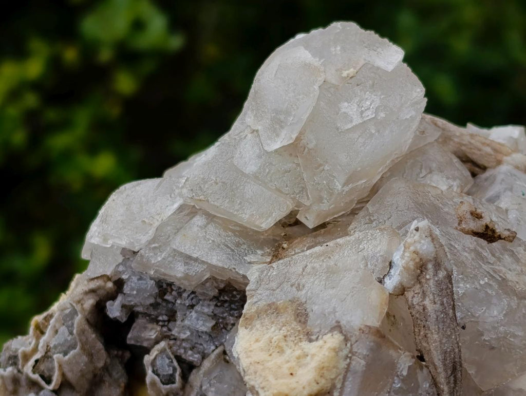 Natural XL Drusy Coated Calcite Sceptre Spearhead Pseudomorph Cluster x 1 From Albert's Mountain, Lesotho