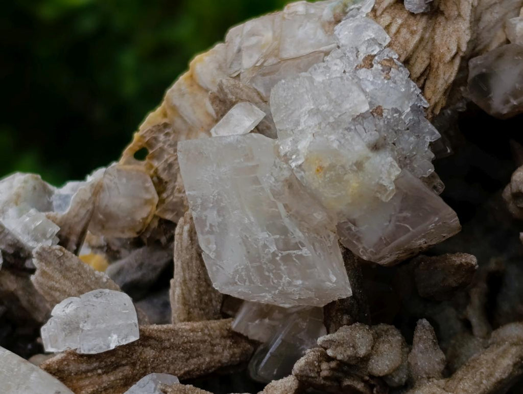Natural XL Drusy Coated Calcite Sceptre Spearhead Pseudomorph Cluster x 1 From Albert's Mountain, Lesotho
