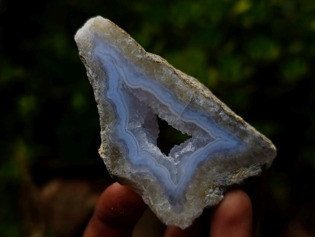 Polished One Side Blue Lace Agate Geodes x 24 From Nsanje, Malawi