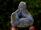 Polished One Side Blue Lace Agate Geodes x 24 From Nsanje, Malawi