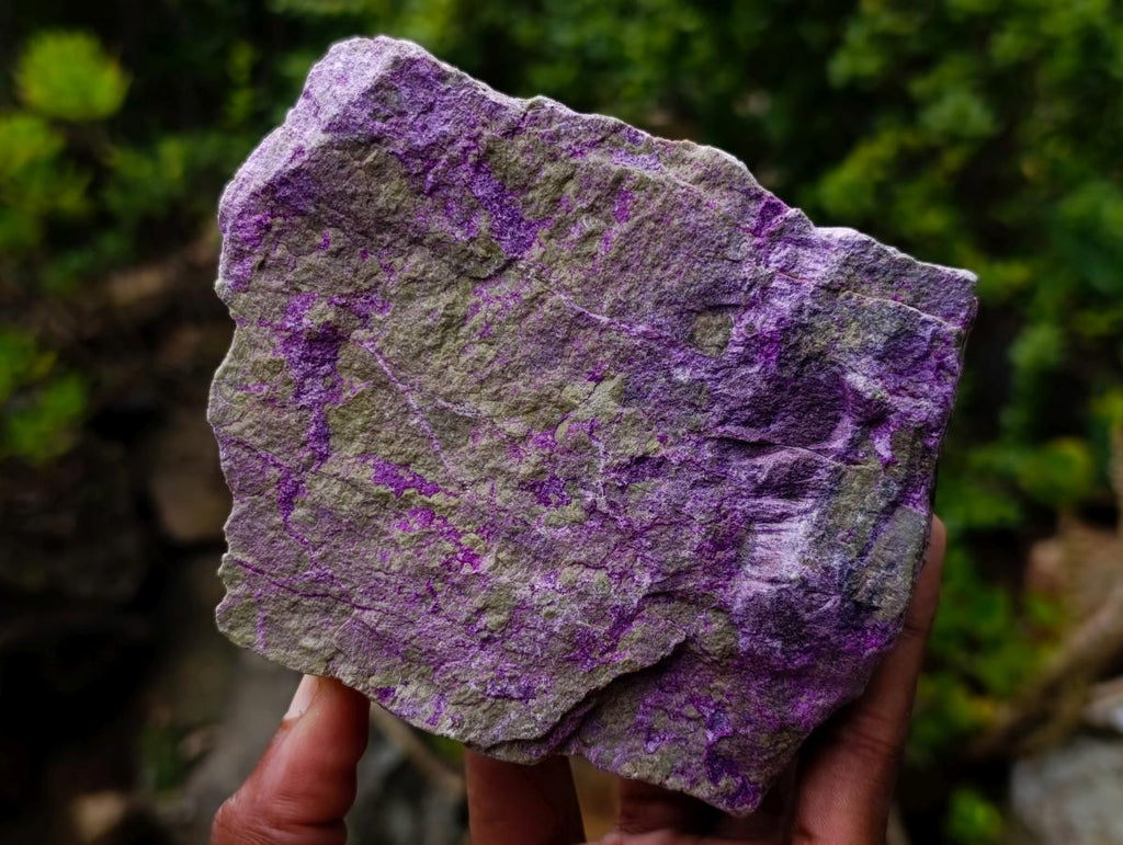 Natural Cobbed Stichtite Specimens x 7 From Barberton, South Africa