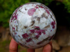 Polished Rubellite Pink Tourmaline Spheres x 2 From Ambatondrazaka, Madagascar