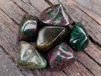 Polished Ruby Corundum In Chrome Verdite Free Forms x 6 From Mutoko, Zimbabwe