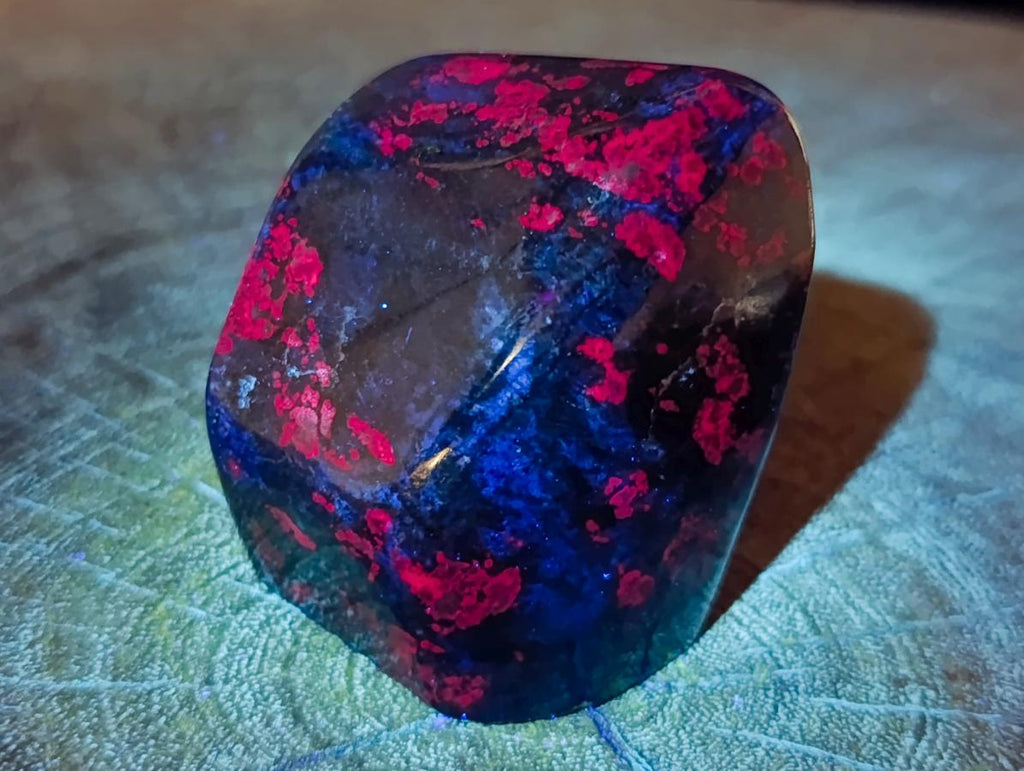 Polished Ruby Corundum In Chrome Verdite Free Forms x 6 From Mutoko, Zimbabwe