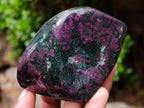 Polished Ruby Corundum In Chrome Verdite Free Forms x 6 From Mutoko, Zimbabwe