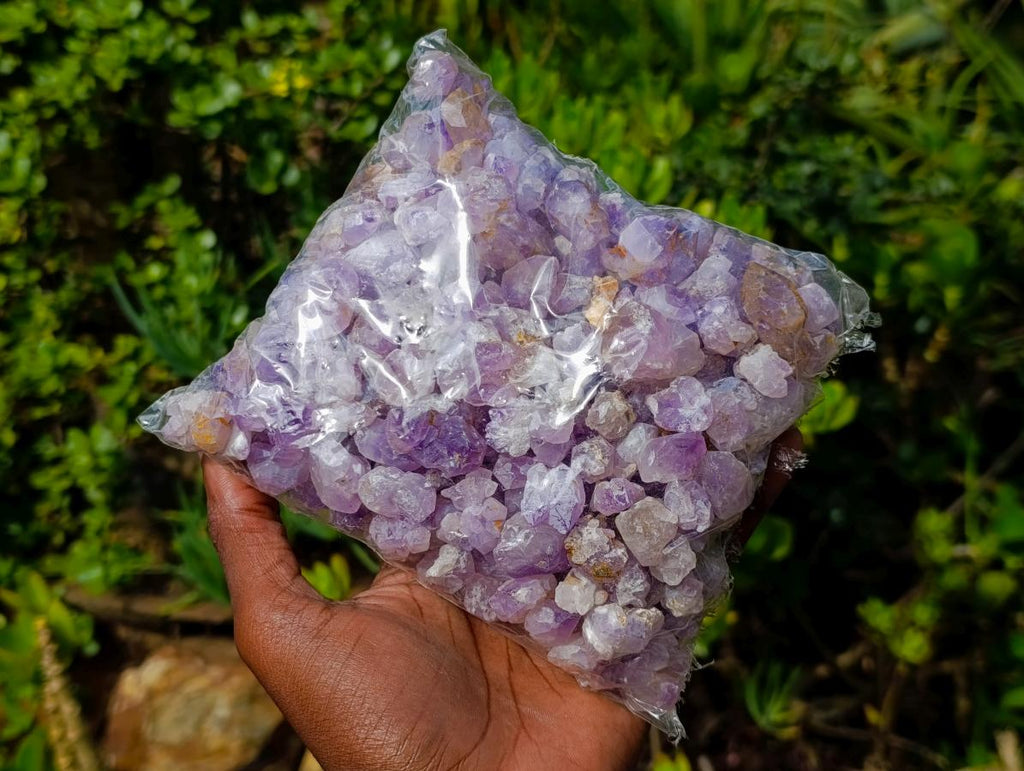 Natural Amethyst Crystal Bags of 1kg Lots x 6 From Madagascar