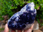 Polished One Side Silver Leaf Lepidolite Slices x 6 From Zimbabwe