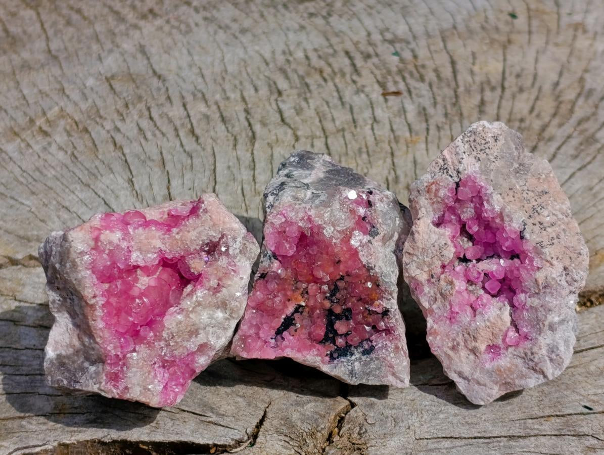 Natural Spherocobaltite Specimens x 12 From Mashamba West Mine, Congo