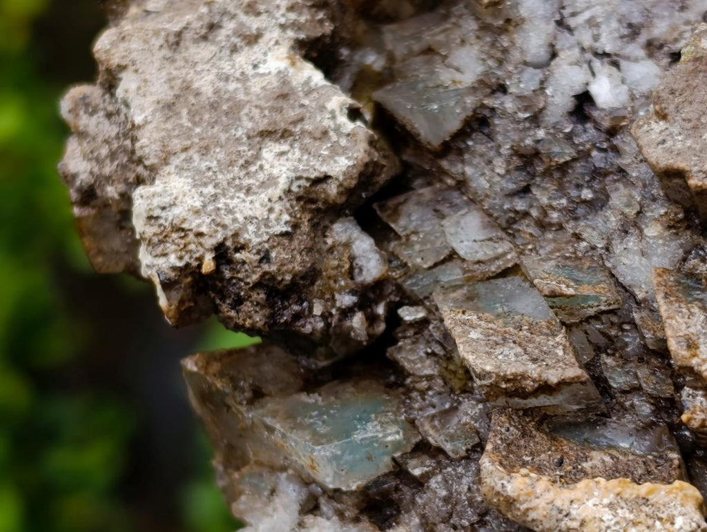 Natural Stacked Rhombohedral Calcite Clusters with Phosphorus Aragonite x 2 From Albert's Mountain, Lesotho