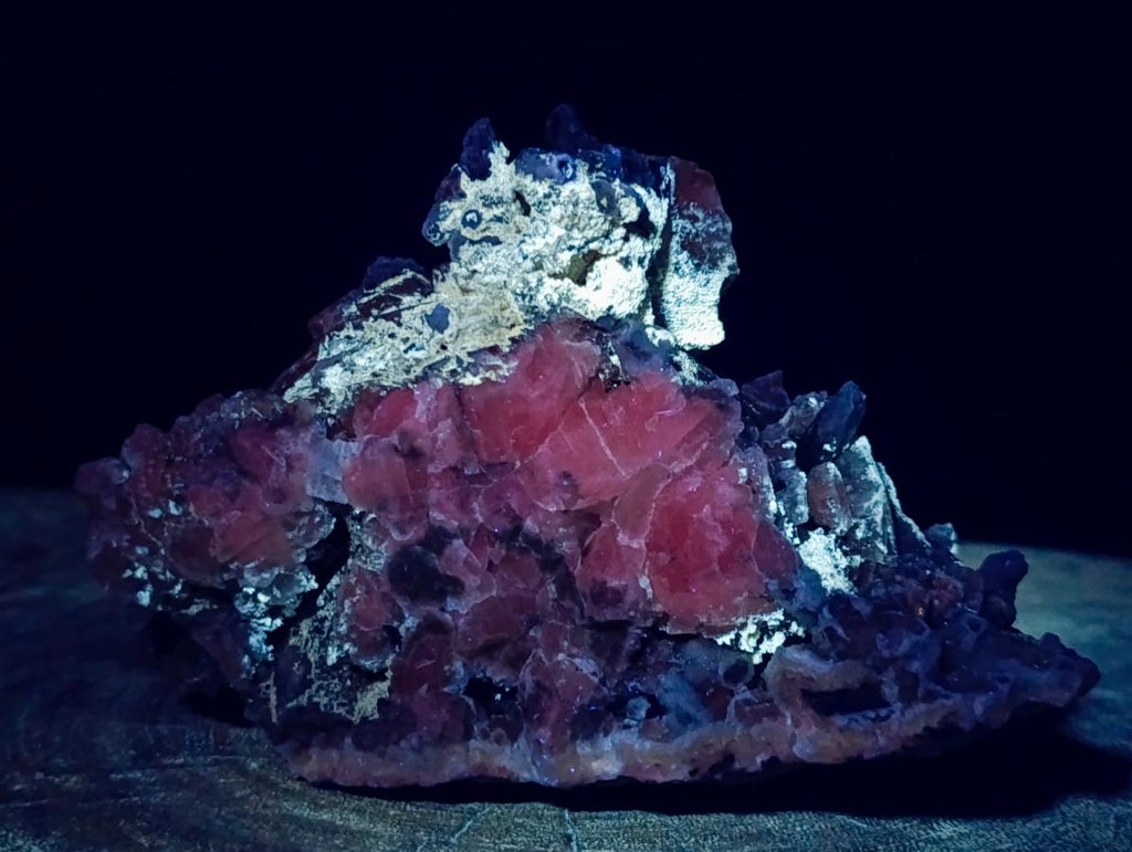 Natural Stacked Rhombohedral Calcite Clusters with Phosphorus Aragonite x 2 From Albert's Mountain, Lesotho