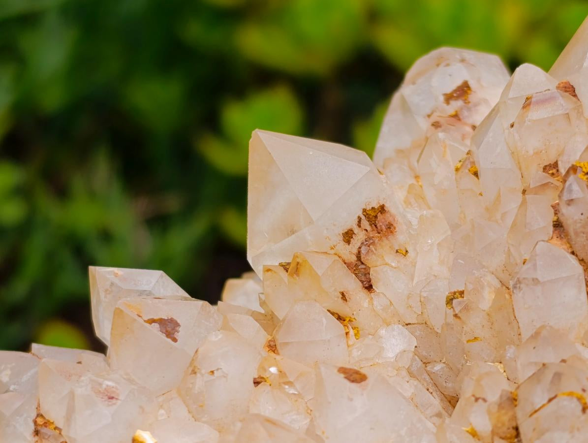 Natural Cascading "Anananas" Candle Quartz Clusters x 3 From Antsirabe, Madagascar