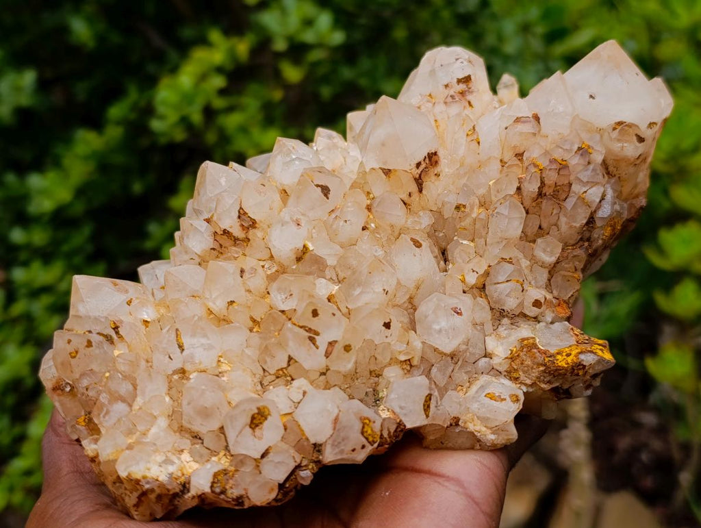 Natural Cascading "Anananas" Candle Quartz Clusters x 3 From Antsirabe, Madagascar