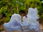 Natural Etched Blue Chalcedony Specimens x 24 From Nsanje, Malawi