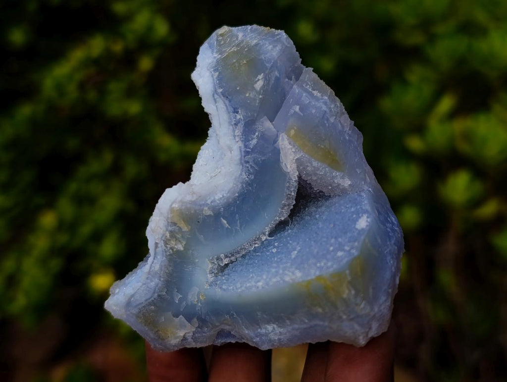 Natural Etched Blue Chalcedony Specimens x 24 From Nsanje, Malawi