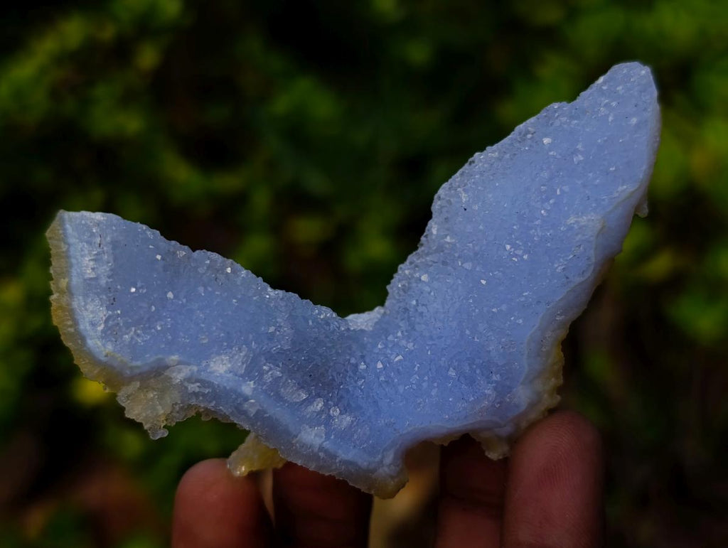 Natural Etched Blue Chalcedony Specimens x 24 From Nsanje, Malawi