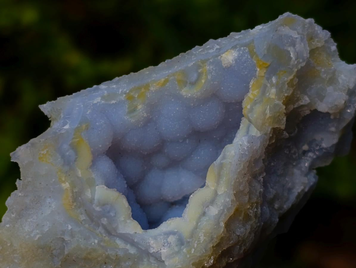 Natural Etched Blue Chalcedony Specimens x 24 From Nsanje, Malawi