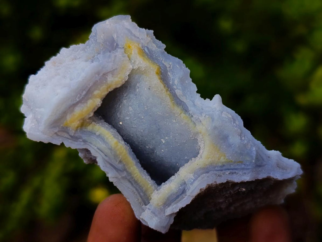 Natural Etched Blue Chalcedony Specimens x 24 From Nsanje, Malawi