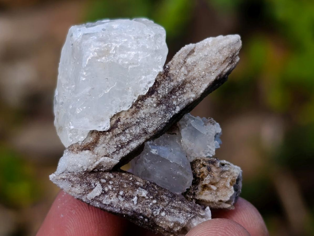Natural Rhomboherdral and Spearhead Calcite Crystal Specimens x 70 From Albert's Mountain, Lesotho