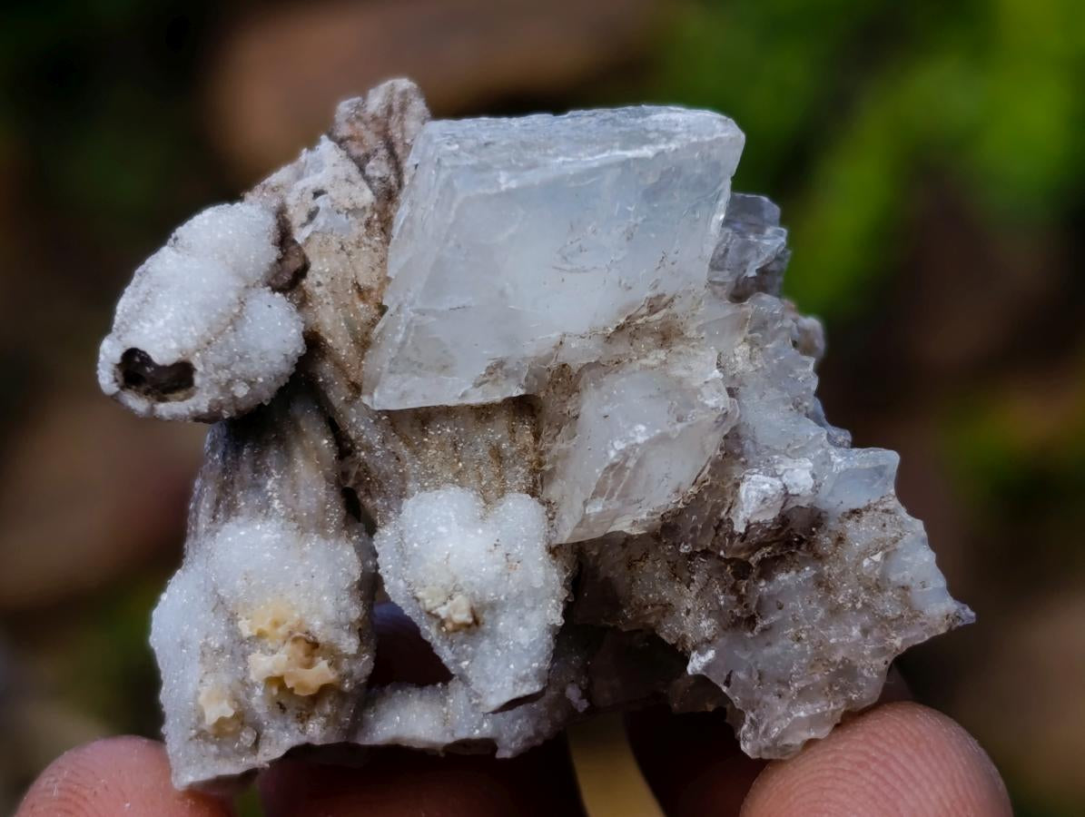 Natural Rhomboherdral and Spearhead Calcite Crystal Specimens x 70 From Albert's Mountain, Lesotho