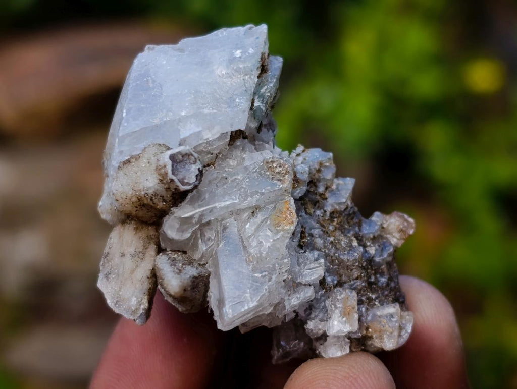 Natural Rhomboherdral and Spearhead Calcite Crystal Specimens x 70 From Albert's Mountain, Lesotho