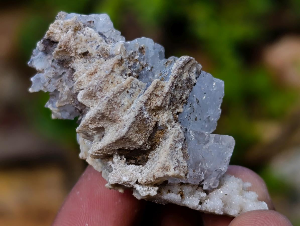 Natural Rhomboherdral and Spearhead Calcite Crystal Specimens x 70 From Albert's Mountain, Lesotho