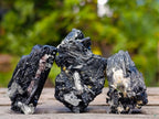 Natural Schorl Black Tourmaline Specimens with Associated Minerals x 24 From Erongo, Namibia
