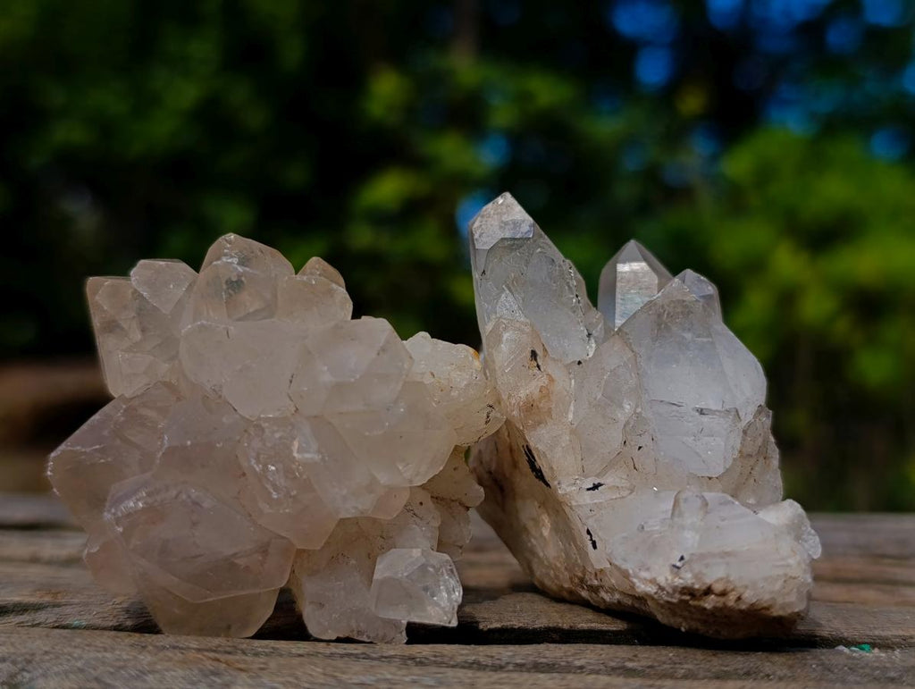 Natural Cascading "Anananas" Candle Quartz Clusters x 24 From Antsirabe, Madagascar